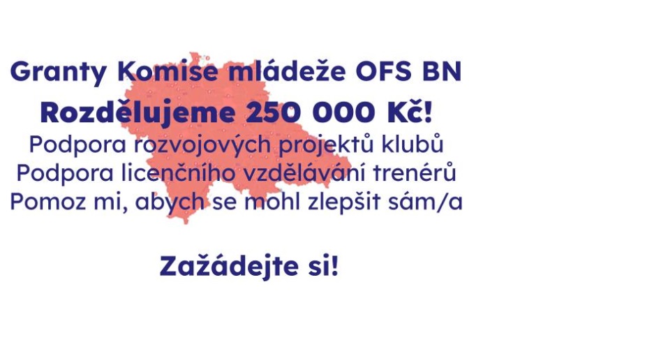 <p>V grantovém programu Komise mládeže rozdělíme mezi kluby až 250 000 Kč. Neváhejte si zažádat!</p>